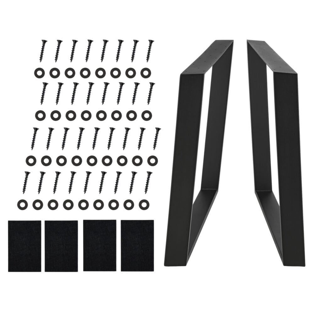 Tischbeine Metall 2er-Set Tischgestell 75x72 cm