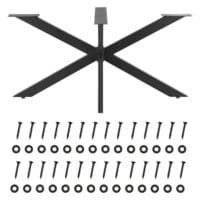Tischbeine Metall 2er-Set Tischgestell 150x78x71 cm bis 100 kg