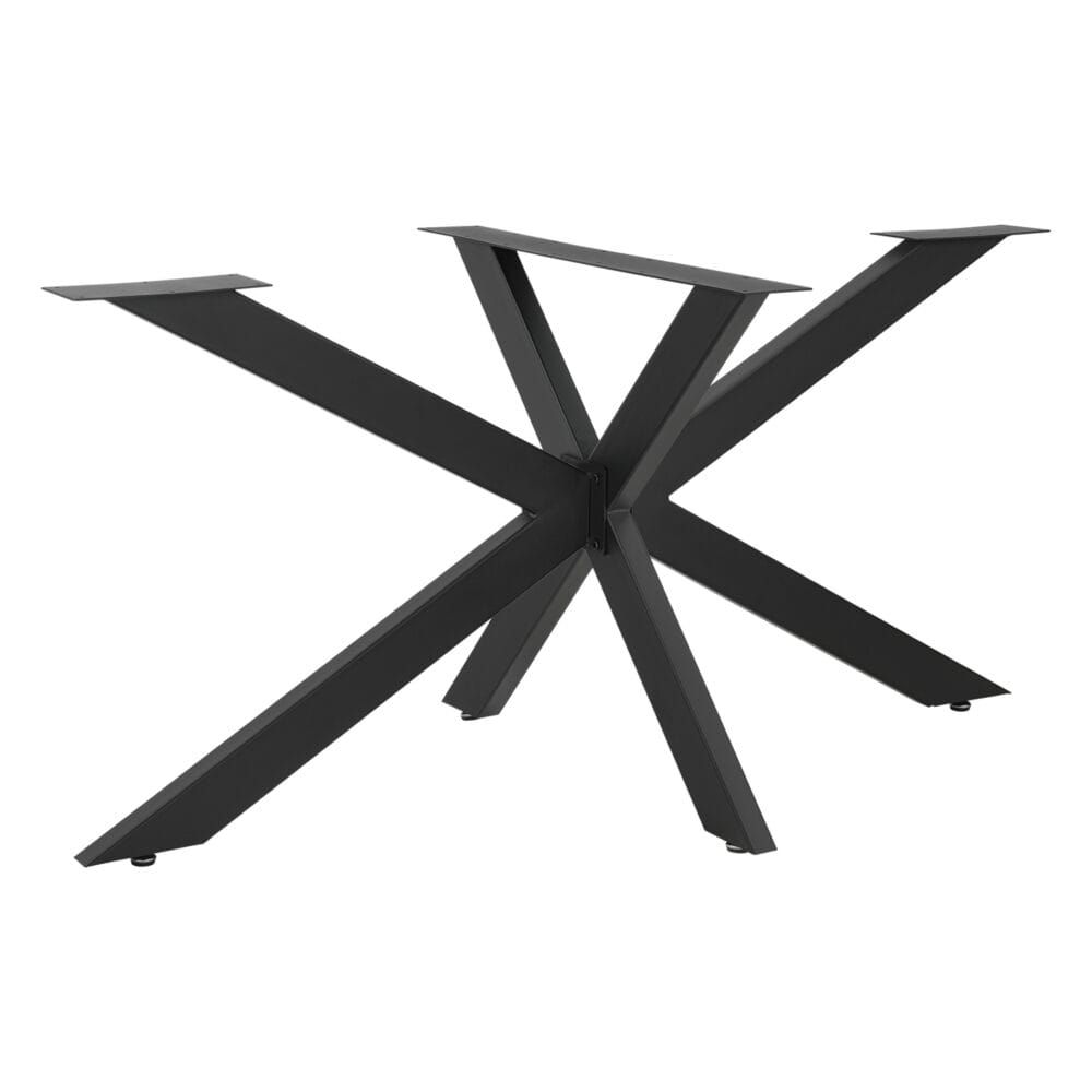 Tischgestell Tischbeine Oberau Stahl 120x68x71cm Schwarz