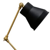 Tischlampe Paignton 1xE27 Schwarz Messingfarben