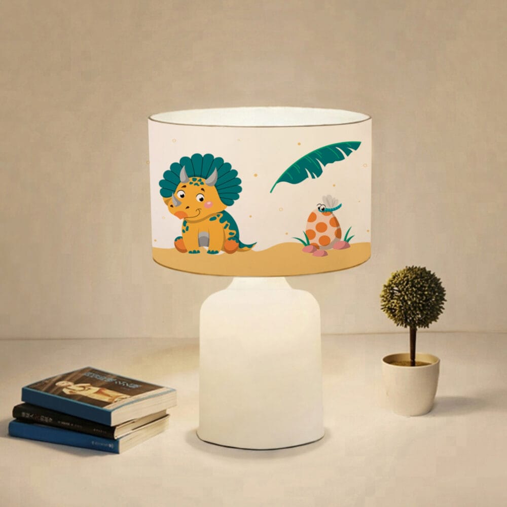 Tischlampe Macclesfield 1xE27 Dinosaurier-Motiv
