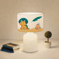 Tischlampe Macclesfield 1xE27 Dinosaurier-Motiv