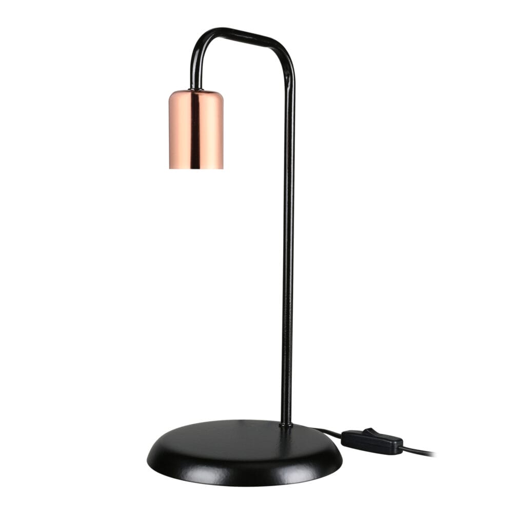 Tischlampe Lancaster E27 Metall Schwarz Kupferfarben
