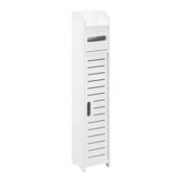 Toilettenpapierhalter Leoben 80x15x15cm Schrank WPC Weiss