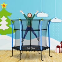 Trampolin für Kinder mit Sicherheitsnetz 163.5Hcm bis 60kg