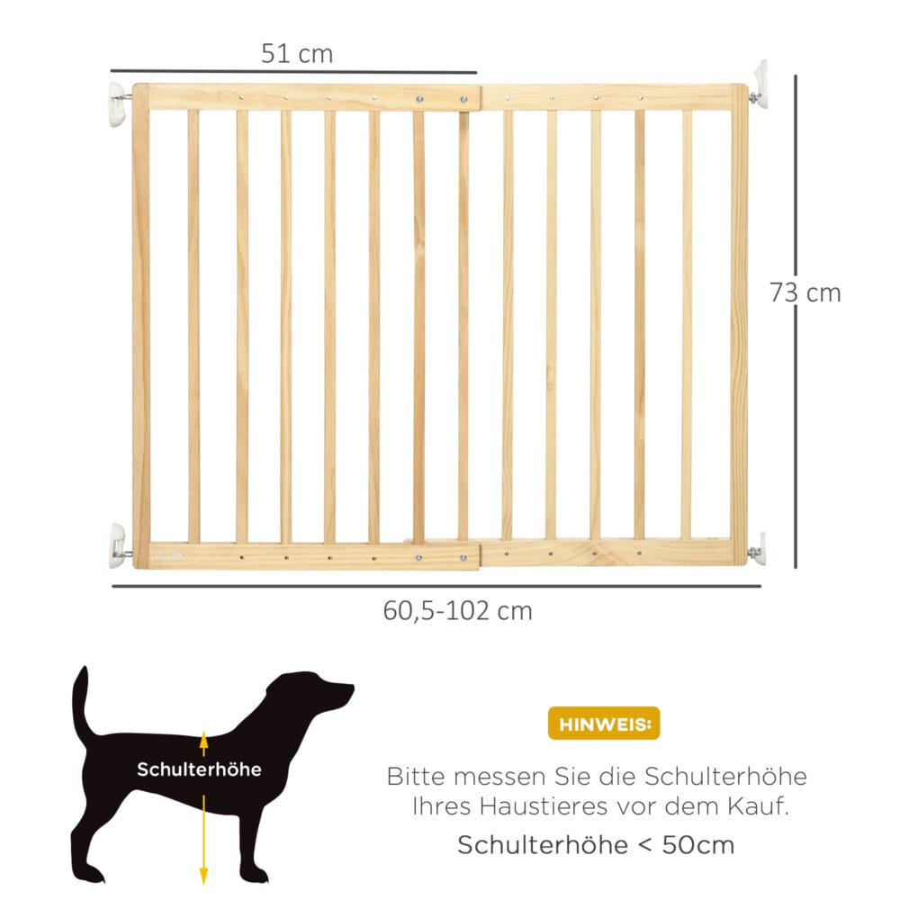 Treppenschutzgitter Türschutzgitter Hundeabsperrgitter 60.5-102cm