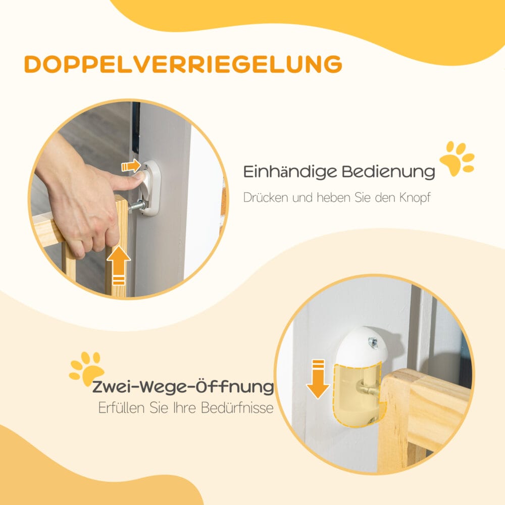 Treppenschutzgitter Türschutzgitter Hundeabsperrgitter 60.5-102cm