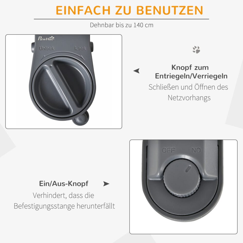 Treppenschutzgitter ausziehbar Türschutzgitter 140cm