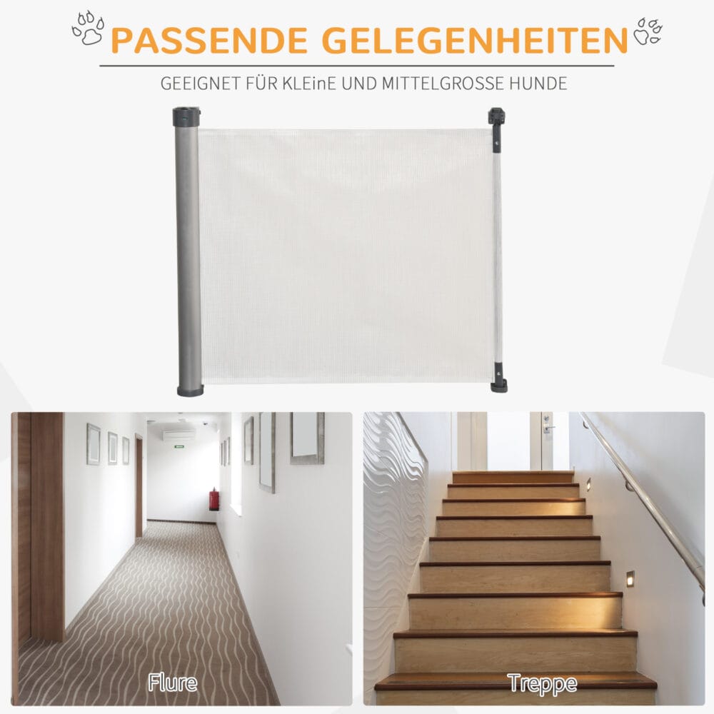 Treppenschutzgitter ausziehbar Türschutzgitter 140cm