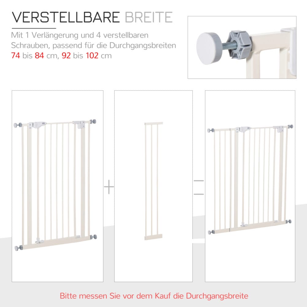 Türschutzgitter Hunde Absperrgitter Schutzgitter 97.5x104.1cm