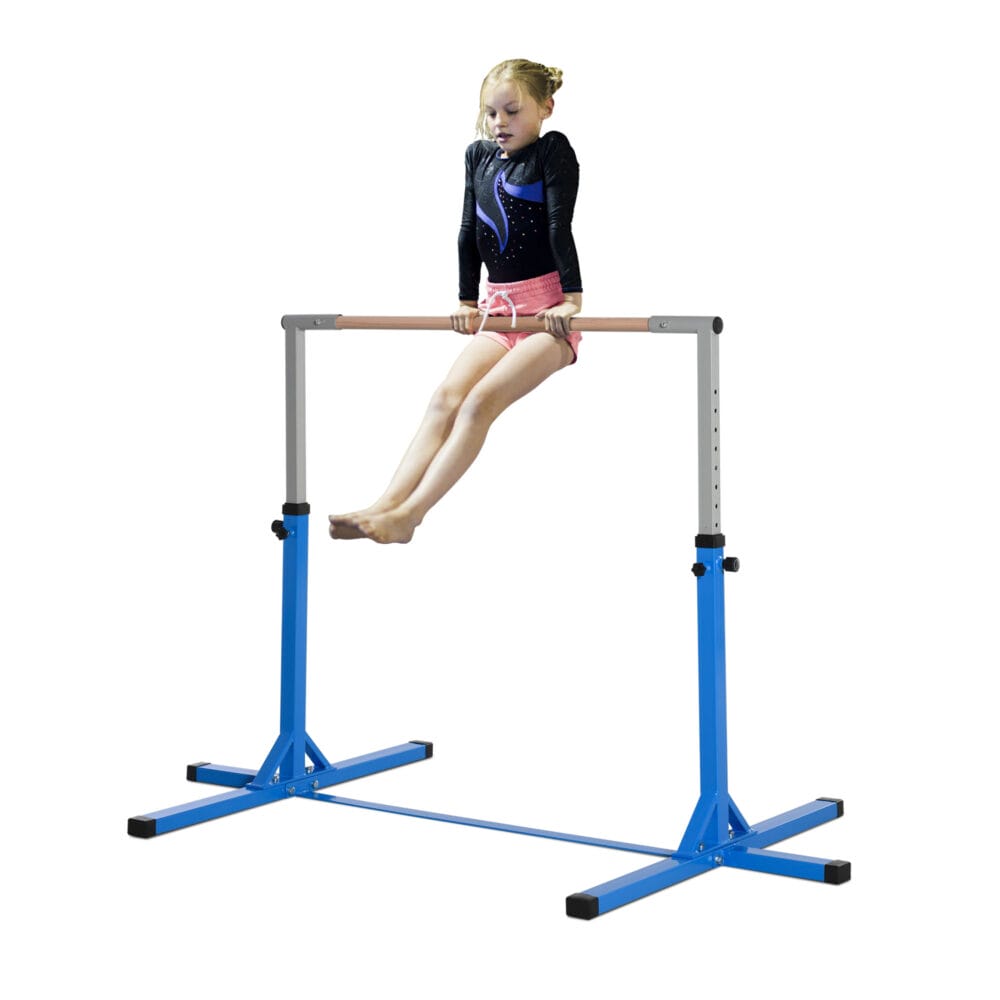 Turnstange Turnreck Reckstange Gymnastikstange 13 Stufen Blau