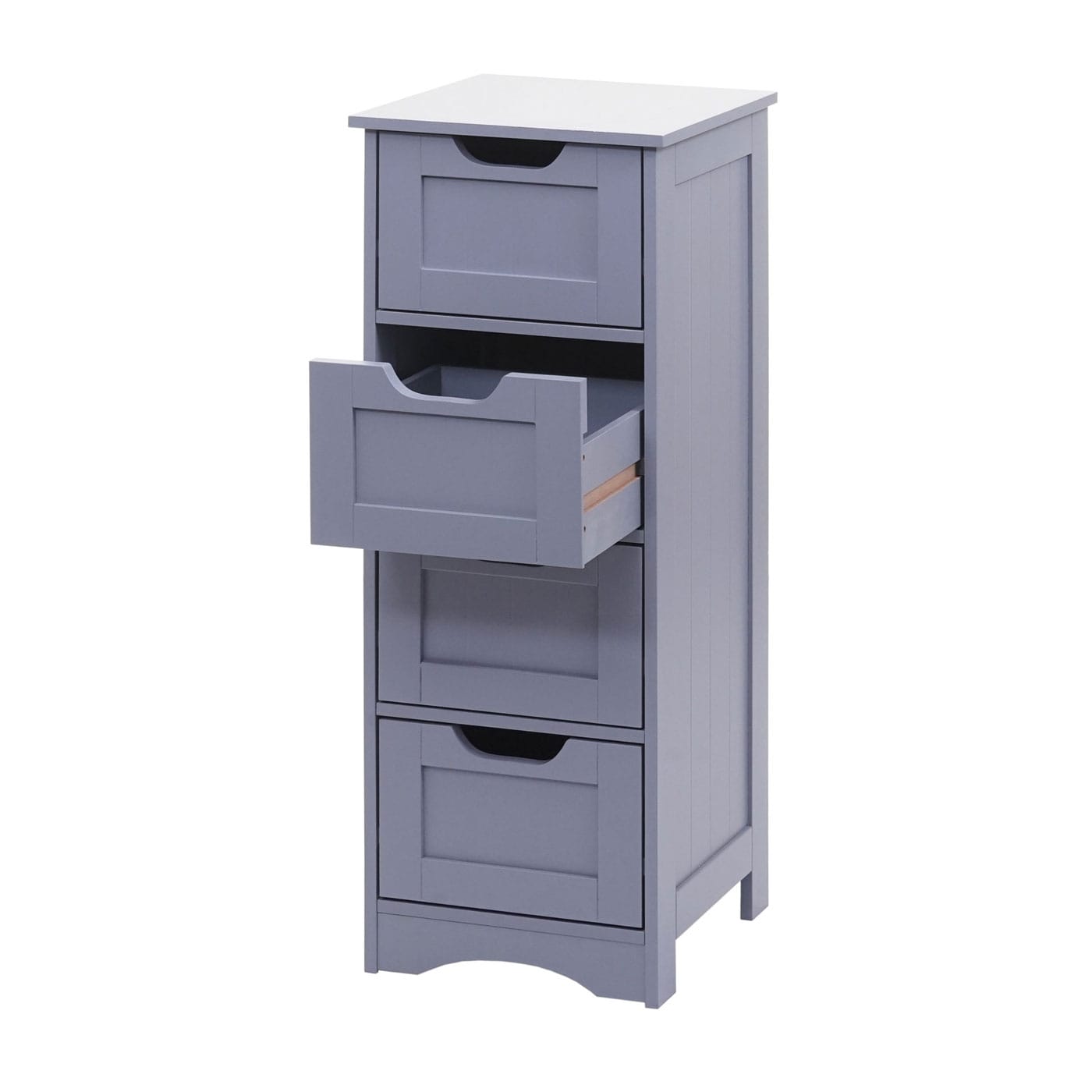 Vintage Kommode Nostalgie 4 Schubladen 80x30x26cm grau