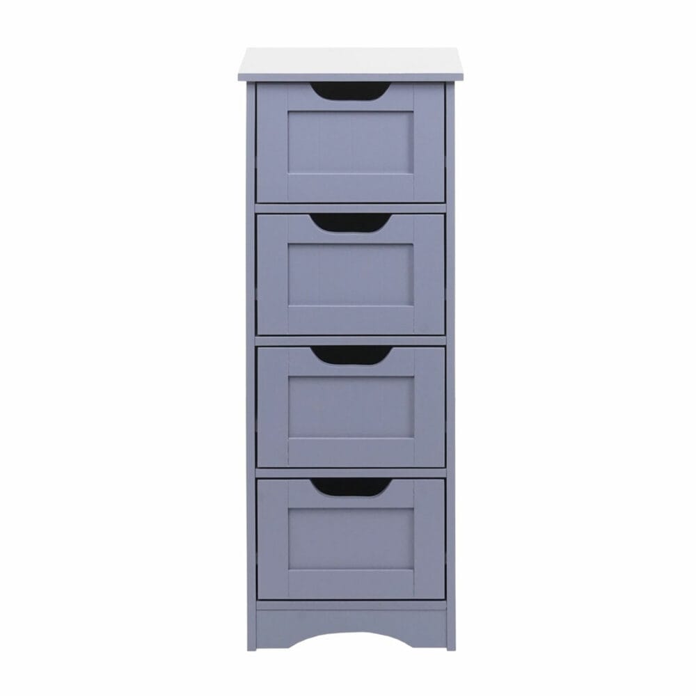 Vintage Kommode Nostalgie 4 Schubladen 80x30x26cm grau