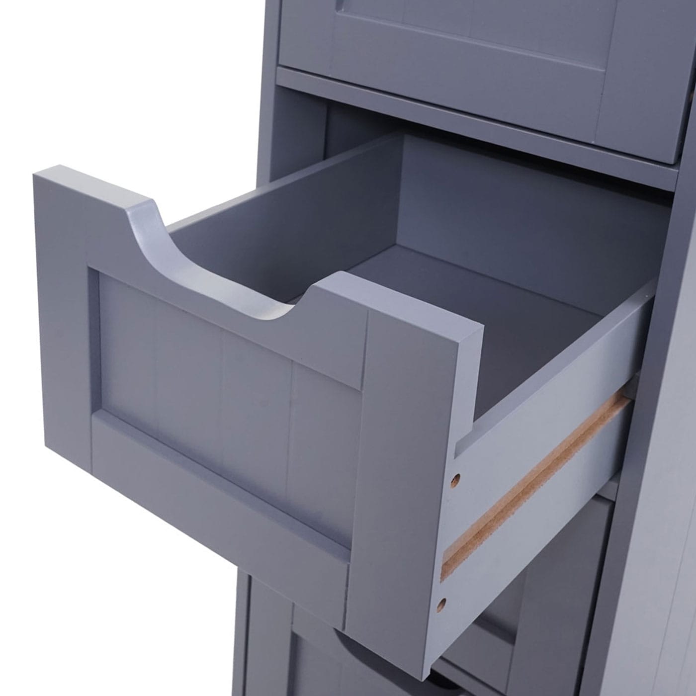 Vintage Kommode Nostalgie 4 Schubladen 80x30x26cm grau