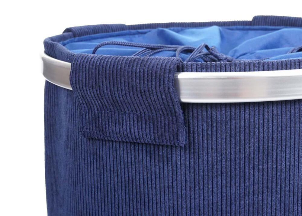 Wäschekorb easyLaundry Wäschesammler 55x39cm 65L cord blau