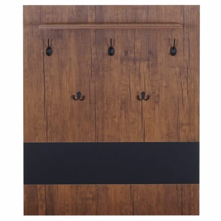 Wandgarderobe Garderobenpaneel ~100x80cm Wildeiche-Optik