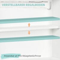 Wandklapptisch Schreibtisch mit Stauraum Klappbarer 64x20x60cm