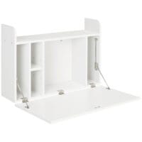 Wandklapptisch Schreibtisch mit Stauraum Klappbarer 77x20x41cm