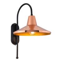 Wandleuchte Kirkcaldy 40x30x51cm 1-flammig Schwarz Messing