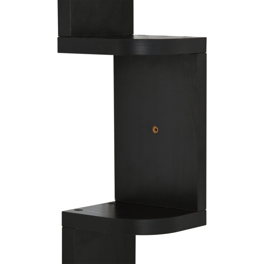Wandregal Eckregal Bücherregal schwarz