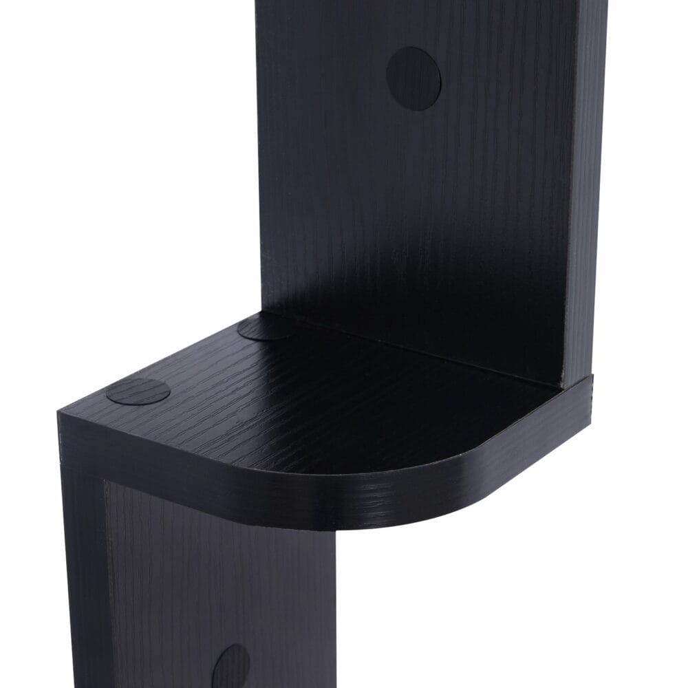 Wandregal Eckregal Bücherregal schwarz