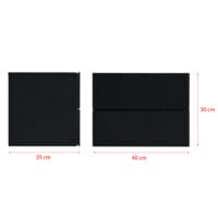 Nachttisch Amberg 40x29x30 cm Hängeregal mit 2 Schubladen