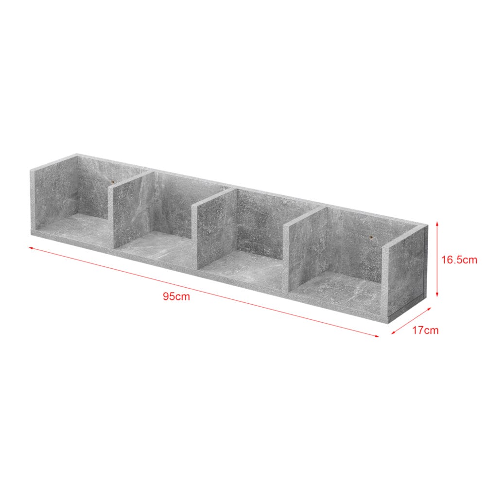 Wandregal Tucson Betonoptik 95x17x16.5cm