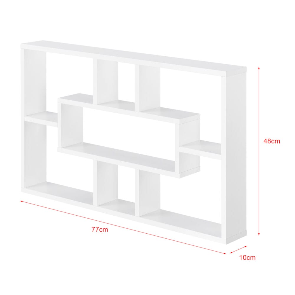 Wandregal Memphis Weiss 77x10x48cm