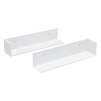 Wandregal Elverum 75x16.5x16.5cm 2er Set Weiss