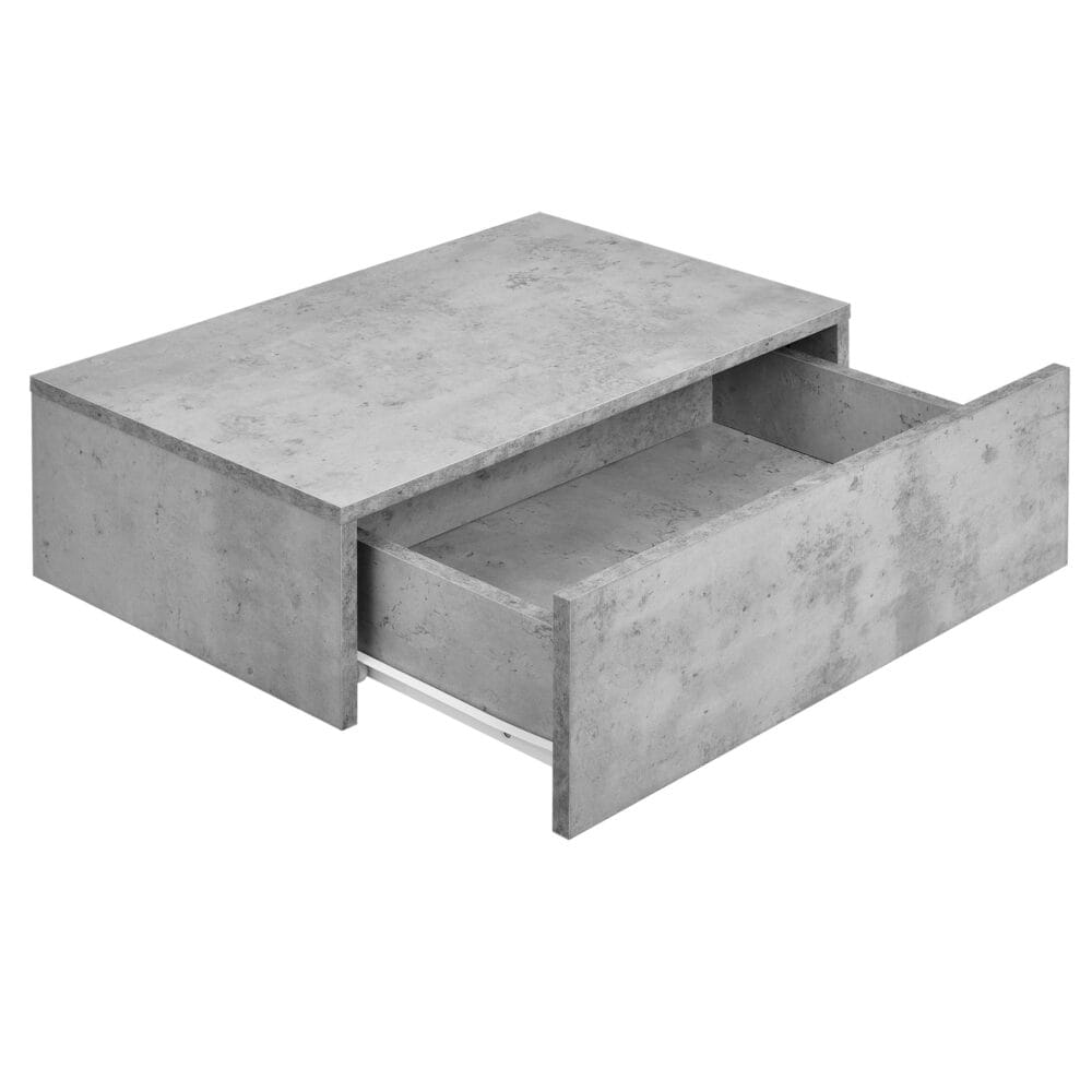 Wandregal Madison 2er Set Beton-Optik/Dunkelgrau 46x30x15cm