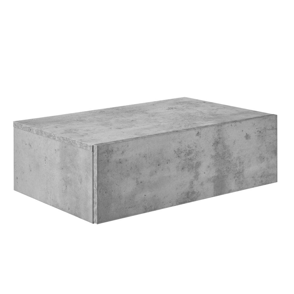 Wandregal Madison mit Schublade Beton-Optik 46x30x15cm