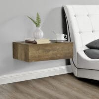 Nachtschrank Oslo 46x30x15cm mit Schublade Holzfarben