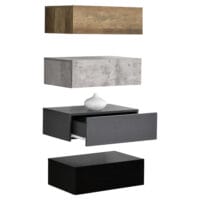 Wandregal Madison 4er Set 46x30x15cm in vier Farben