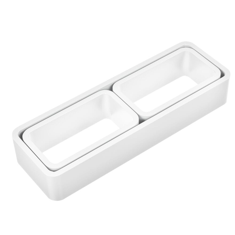 Wandregal Greiz 3er Set Cube Lounge Retro Design Weiss Matt