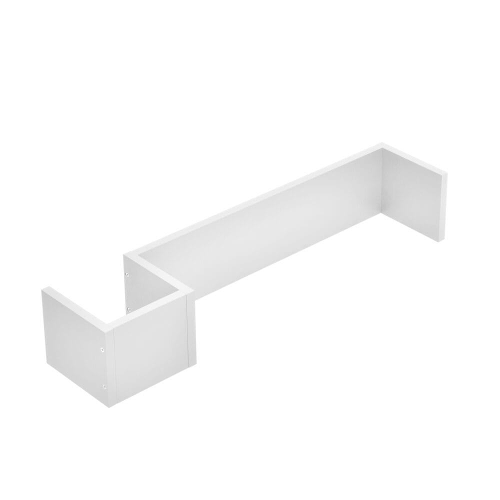 Wandregal Greiz Trend Lounge Retro Design WeissMatt