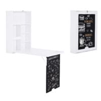 Wandtisch Wandklapptisch Schreibtisch mit Tafel 60x94.5x147cm