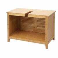 Waschbeckenunterschrank Badschrank Bambus 60x80x40cm