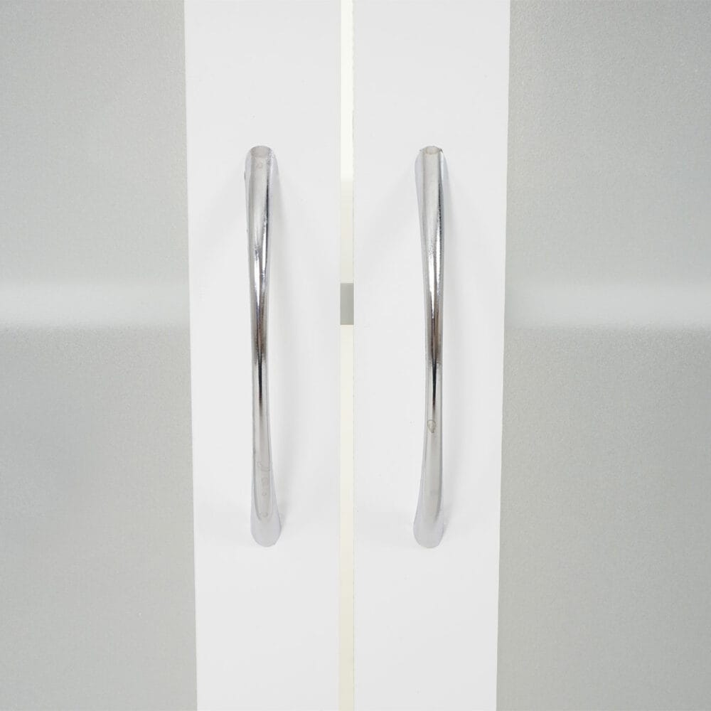 Waschbeckenunterschrank Glas satiniert 60x65x33cm weiss