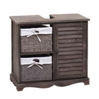 Waschbeckenunterschrank Shabby Korb-Schublade 60x65x31cm