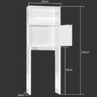 Waschmaschinenschrank Regal weiss