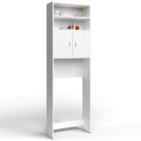 Waschmaschinenschrank Regal weiss