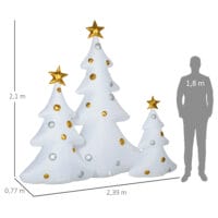 Weihnachtsbäume Aufblasbar 3er-Set inkl. Gebläse