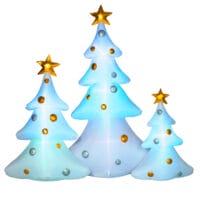 Weihnachtsbäume Aufblasbar 3er-Set inkl. Gebläse