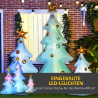 Weihnachtsbäume Aufblasbar 3er-Set inkl. Gebläse