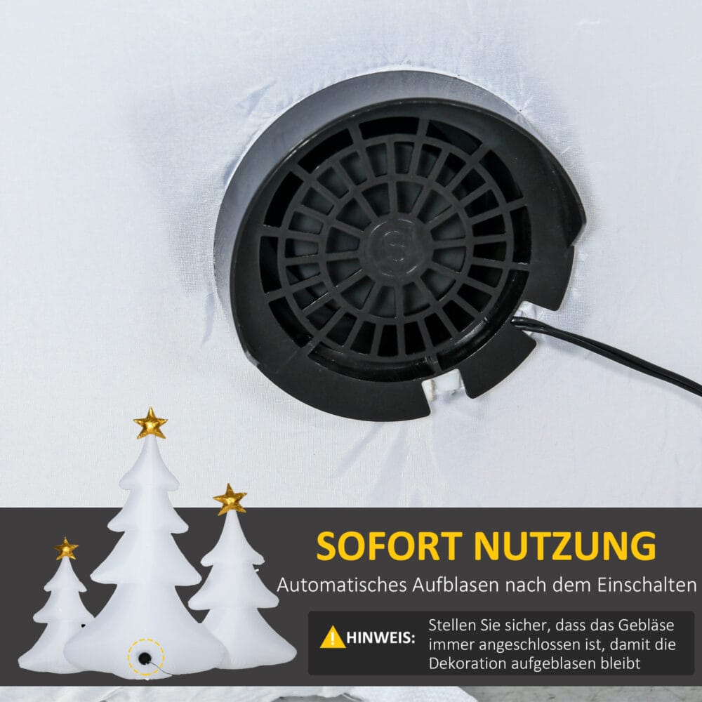 Weihnachtsbäume Aufblasbar 3er-Set inkl. Gebläse