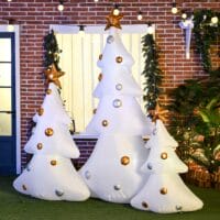 Weihnachtsbäume Aufblasbar 3er-Set inkl. Gebläse