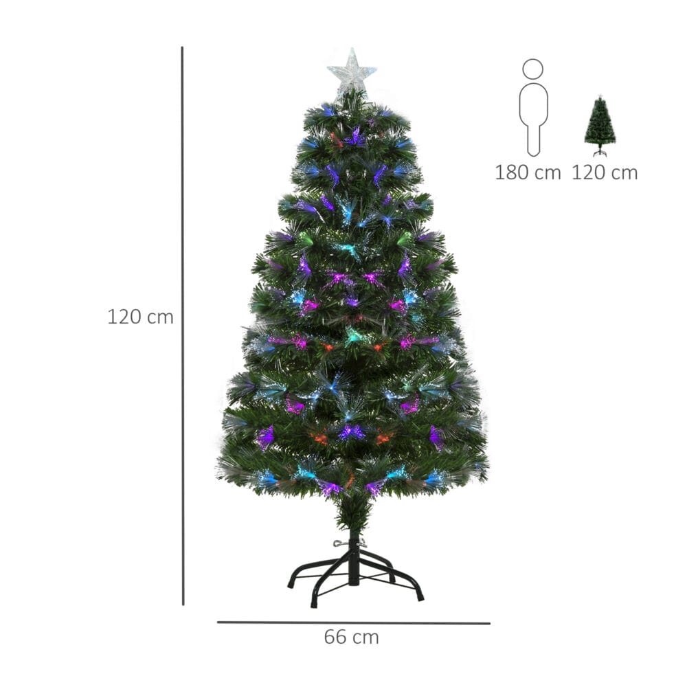 Weihnachtsbaum 1.2m 130 Zweige Lichteffekte Ø66xH120cm