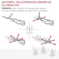 Weihnachtsbaum 1.2m 130 Zweige Lichteffekte Ø66xH120cm