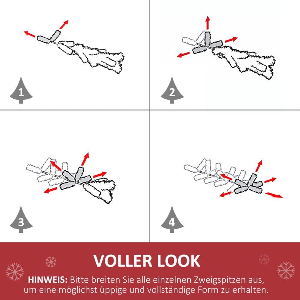 Weihnachtsbaum 1000 Äste Fichte ∅102xH180cm