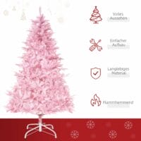 Weihnachtsbaum 150cm Rosa Künstlicher Christbaum